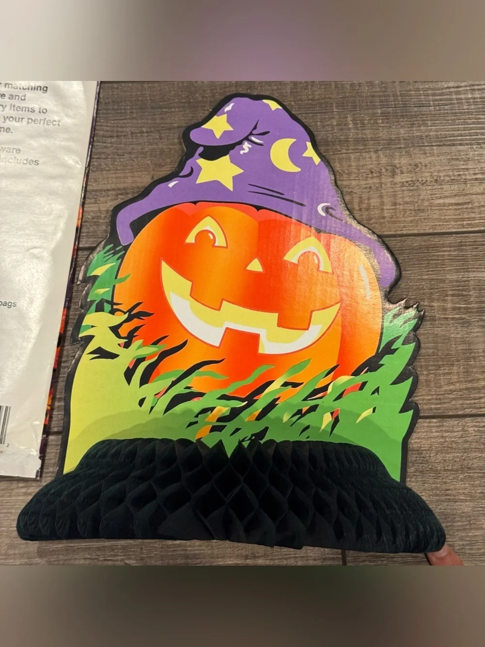 Vintage Halloween Party Decorations Wind Streamer Banner Honeycomb & Die Cut